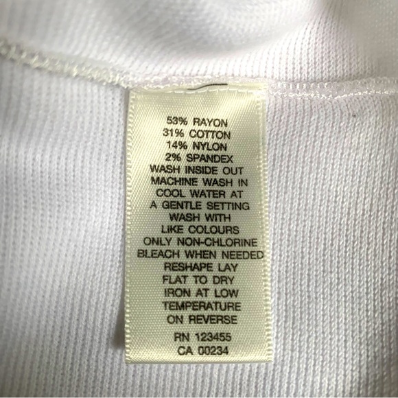 Lord & Taylor White Long Sleeve Top - Picture 6 of 6